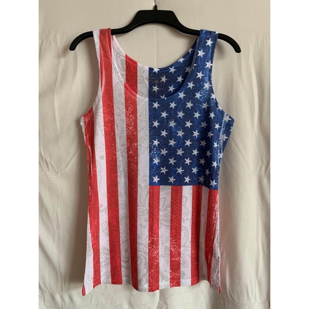 Patriotic Flag Tank Top